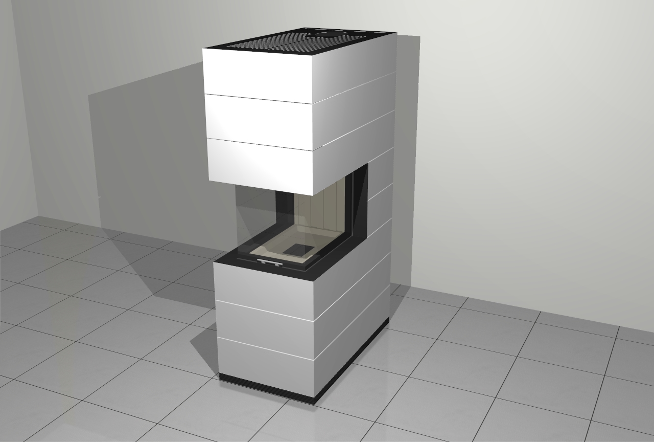 Kaminbausatz SIM 3/3 Arte U-70h